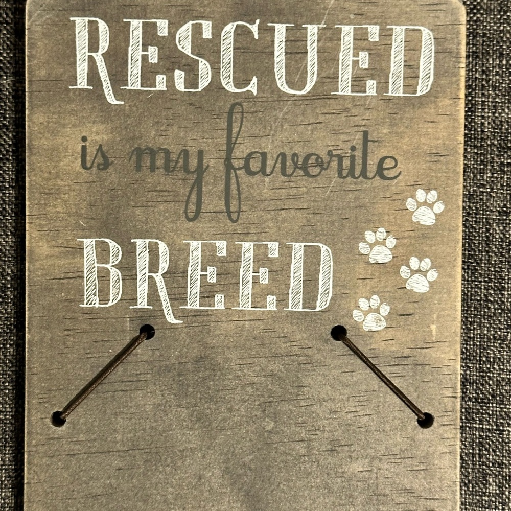 Gray and White Art & Decals Sign with Heartwarming Message